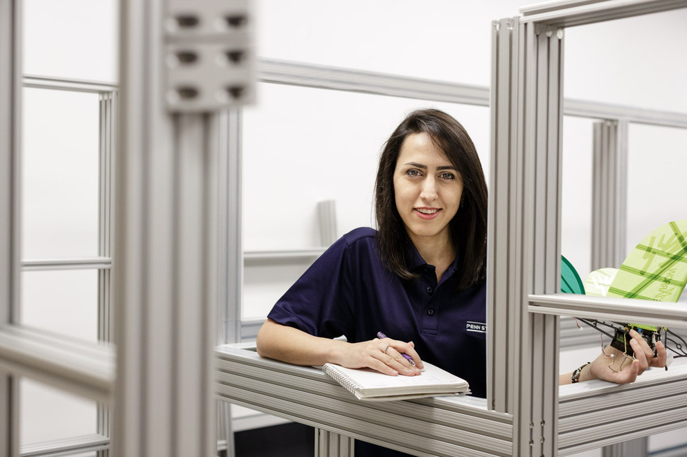 Azar Eslam Panah, assistant professor of mechanical engineering at Penn State Berks. Image: Theo Anderson