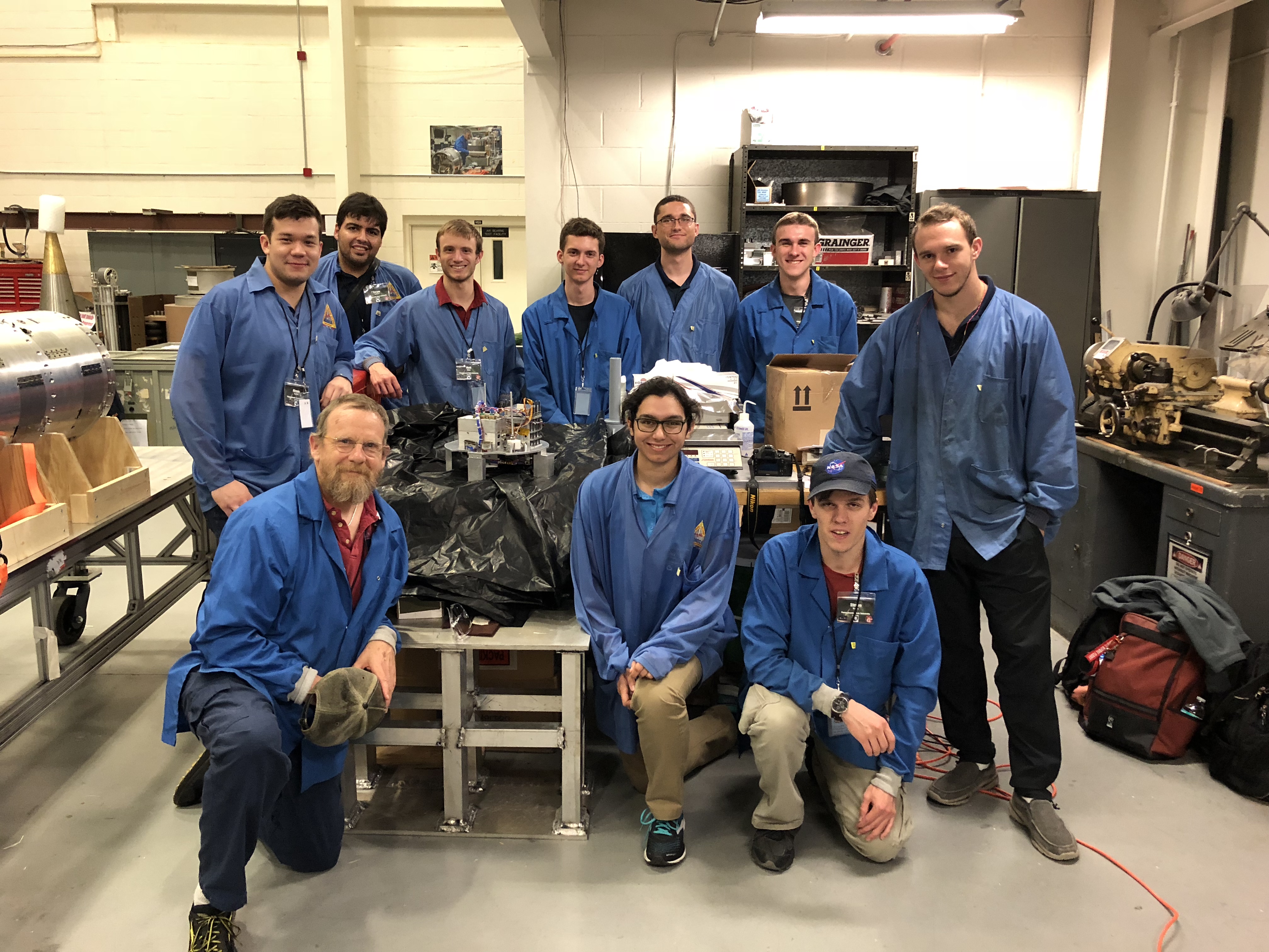 The Student Space Laboratory structural team.