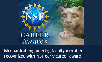 Mechanical engineering faculty member recognized with NSF early career award