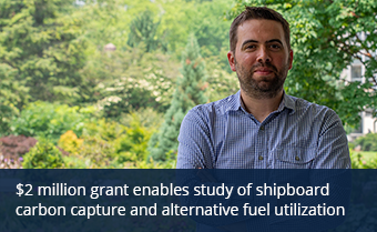 $2 million grant enables study of shipboard carbon capture and alternative fuel utilization
