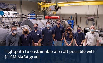 Flightpath to sustainable aircraft possible with $1.5M NASA grant