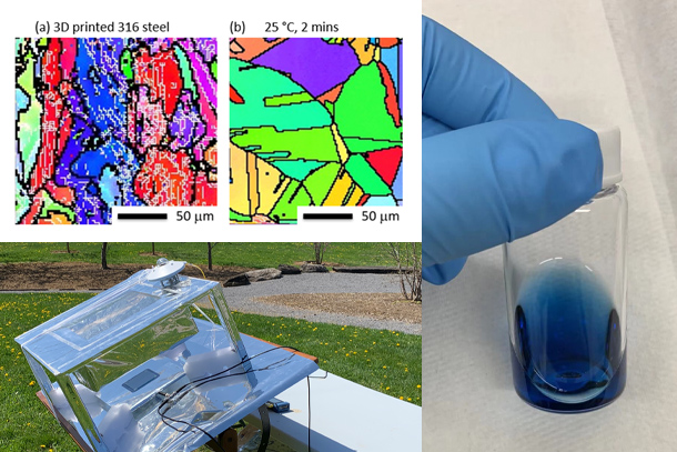 Collage of images related to low-carbon energy systems