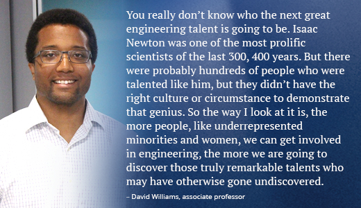 David Williams with attached quote. 